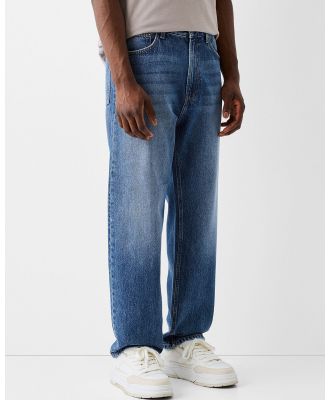 Bershka - Straight Fit ’90s Jeans - Jeans (Blue) Straight Fit ’90s Jeans
