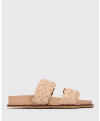 Betts - Ari Woven Leather Band Slides - Casual Shoes (Nude) Ari Woven Leather Band Slides