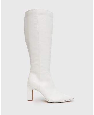 Betts - Wider Fit Dixie Knee High Boots - Knee-High Boots (White) Wider Fit Dixie Knee-High Boots