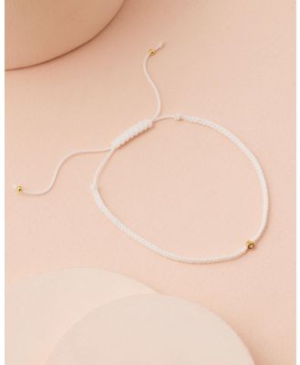 Bianc - April Birthstone Bracelet - Jewellery (White) April Birthstone Bracelet