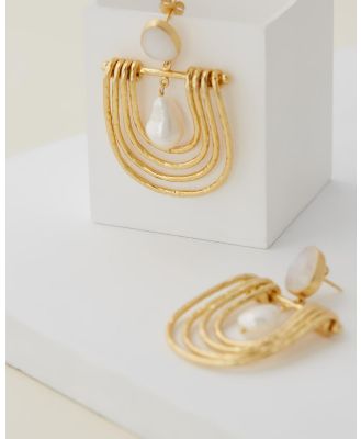 Bianc - Olympia Earrings - Jewellery (Gold Plated Brass) Olympia Earrings
