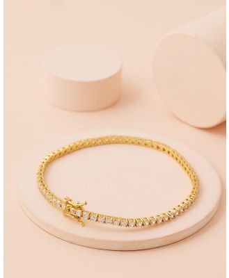 Bianc - Small Tennis Bracelet - Jewellery (Gold) Small Tennis Bracelet