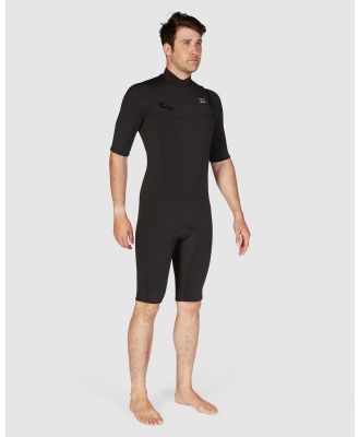 Billabong - 2 2 Absolute Chest Zip Springsuit Wetsuit - Swimwear (BLACK) 2-2 Absolute Chest Zip Springsuit Wetsuit