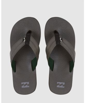 Billabong - All Day Impact Cush   Sandals For Men - Flats (BLACK) All Day Impact Cush   Sandals For Men