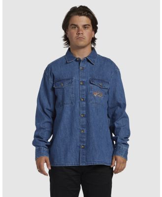 Billabong - Bong Days   Long Sleeve Shirt For Men - Tops (DENIM BLUE) Bong Days   Long Sleeve Shirt For Men