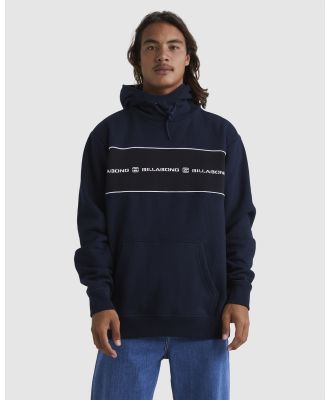 Billabong - Bracket Wave Pop Hoodie - Sweats & Hoodies (NAVY) Bracket Wave Pop Hoodie