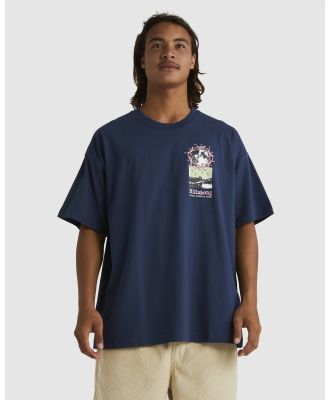 Billabong - Cosmic   T Shirt For Men - Tops (DARK BLUE) Cosmic   T Shirt For Men