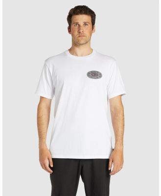 Billabong - Crayon Wave T Shirt - Tops (WHITE) Crayon Wave T Shirt