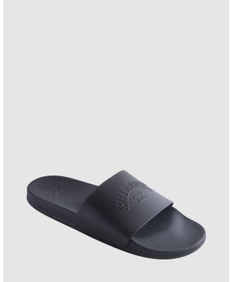 Billabong - Cush Slide   Slider Sandals For Men - Flats (BLACK) Cush Slide   Slider Sandals For Men