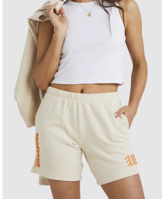 Billabong - Sun Groove   Sweat Shorts For Women - Track Pants (ANTIQUE WHITE) Sun Groove   Sweat Shorts For Women