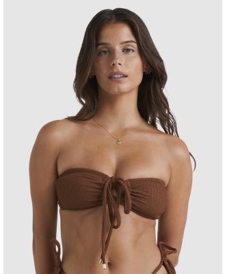Billabong - Sunrays Drew   2 Way Bikini Top For Women - Swimwear (TOASTED COCONUT) Sunrays Drew   2 Way Bikini Top For Women