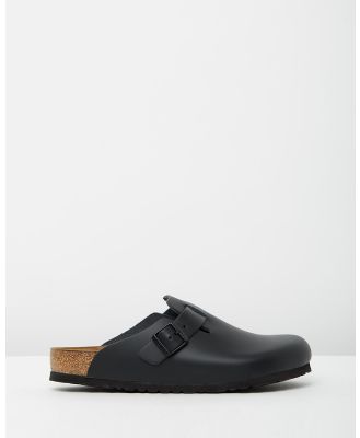 Birkenstock - Boston   Unisex - Casual Shoes (Black Smooth Leather) Boston - Unisex