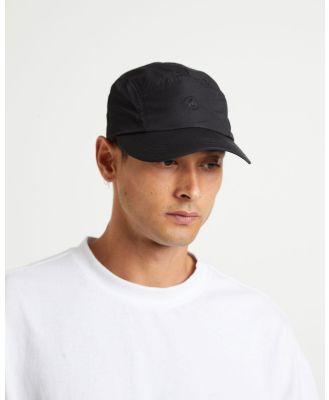 Black Noise White Rain - Hiking Cap - Headwear (BLACK) Hiking Cap