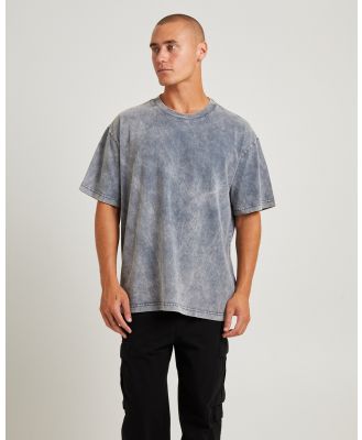 Black Noise White Rain - Killie Acid Short Sleeve T Shirt - Short Sleeve T-Shirts (GREY) Killie Acid Short Sleeve T-Shirt