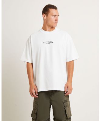 Black Noise White Rain - Tour Short Sleeve Shirt - Short Sleeve T-Shirts (WHITE) Tour Short Sleeve Shirt