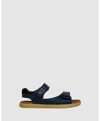Bobux - Kid+ Driftwood Sandals - Sandals (Navy) Kid+ Driftwood Sandals