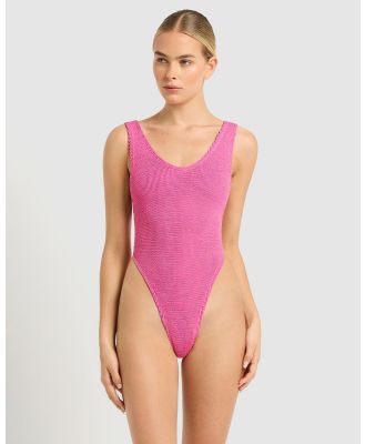 Bond-Eye Swimwear - Ring Alicia One Piece - One-Piece / Swimsuit (Wildberry Lurex) Ring Alicia One Piece