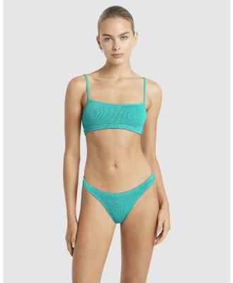 Bond-Eye Swimwear - Strap Saint Crop - Bikini Tops (Turquoise Shimmer) Strap Saint Crop