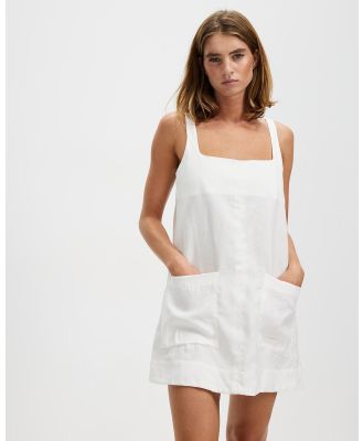BONDI BORN - Delphi A Line Mini Dress - Dresses (White) Delphi A-Line Mini Dress