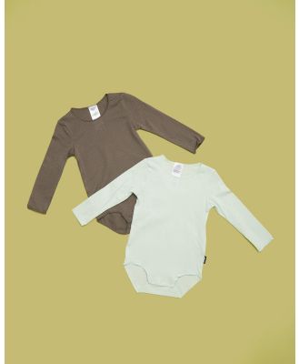 Bonds Baby - Wonderbodies 2 Pack Long Sleeves Bodysuit   Babies - Bodysuits (Pack 27) Wonderbodies 2-Pack Long Sleeves Bodysuit - Babies