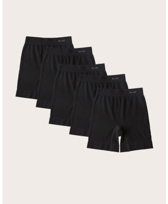 Boody - 5 Pack Smoothing Short  Black Black - Underwear & Socks (Black) 5-Pack Smoothing Short -Black-Black