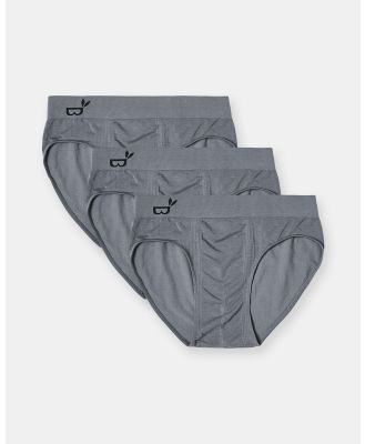 Boody - Boody 3 Pack Men's Original Briefs Men - Underwear & Socks (Grey) Boody 3-Pack Men's Original Briefs Men