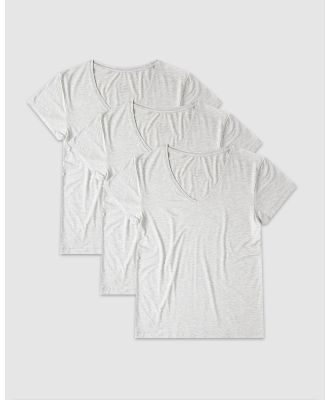 Boody - Boody 3 Pack Women's V Neck T Shirt Women - T-Shirts & Singlets (White) Boody 3-Pack Women's V-Neck T-Shirt Women