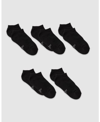 Boody - Boody 5 Pack Men's Low Cut Cushioned Sneaker Socks Men - Underwear & Socks (Black) Boody 5-Pack Men's Low Cut Cushioned Sneaker Socks Men