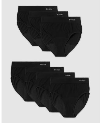 Boody - Boody Period & Leak proof, Full Brief Ultimate Kit - Bikini Briefs (Black) Boody Period & Leak-proof, Full Brief Ultimate Kit