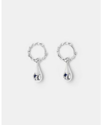 Brie Leon - 925 Tear Drop Twist Sleeper Earrings - Jewellery (Silver) 925 Tear Drop Twist Sleeper Earrings