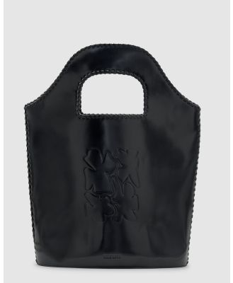 Brie Leon - Daphne Tooled Bucket Bag - Handbags (Black) Daphne Tooled Bucket Bag