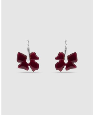 Brie Leon - Glass Flower Earrings - Jewellery (Silver) Glass Flower Earrings