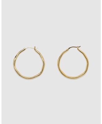 Brie Leon - Organica Hoop Earrings Large - Jewellery (Gold) Organica Hoop Earrings
