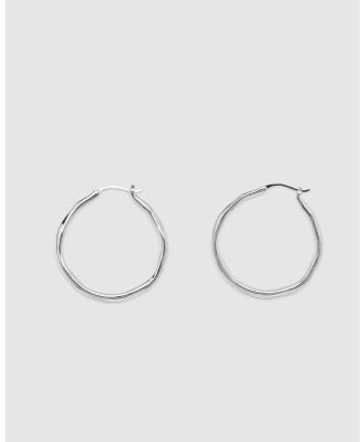 Brie Leon - Organica Hoop Earrings Large - Jewellery (Silver) Organica Hoop Earrings