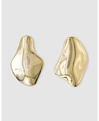 Brie Leon - Val Stud Earring Large - Jewellery (Gold) Val Stud Earring