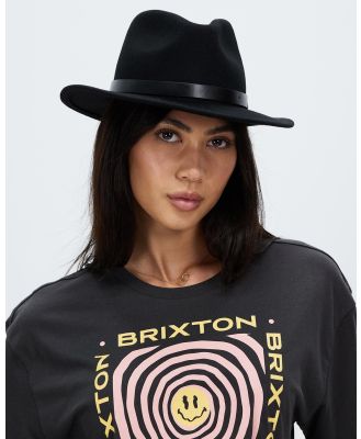 Brixton - Adjustable Messer Fedora - Hats (Black) Adjustable Messer Fedora