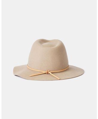 Brixton - Wesley Fedora - Hats (Light Tan) Wesley Fedora