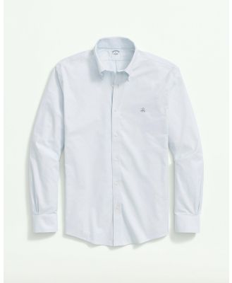 BROOKS BROTHERS - Stretch Non Iron Oxford Button Down Collar Sport Shirt, Slim Fit - Casual shirts (GREY) Stretch Non-Iron Oxford Button-Down Collar Sport Shirt, Slim Fit