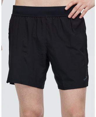 Brooks - Sherpa 7 Inch Shorts - Shorts (Black) Sherpa 7-Inch Shorts