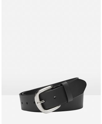Buckle - Cassidy Leather Belt - Belts (Black) Cassidy Leather Belt