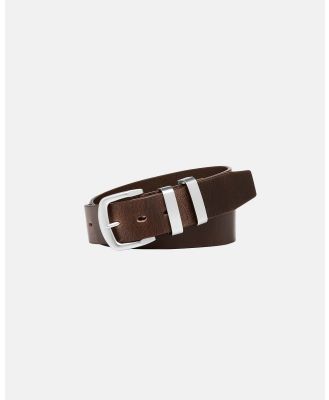 Buckle - Stockman Leather Belt - Belts (Brown) Stockman Leather Belt