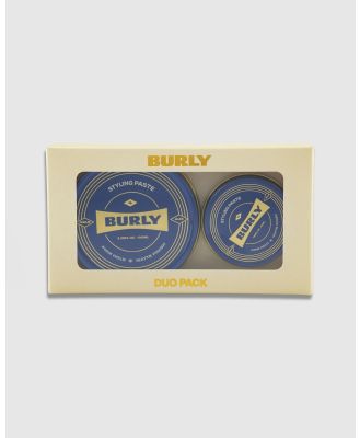 BURLY - DUO Pack   Styling Paste   Firm Hold   Matte Finish   Australian Made - Hair (Grey) DUO Pack - Styling Paste - Firm Hold - Matte Finish - Australian Made