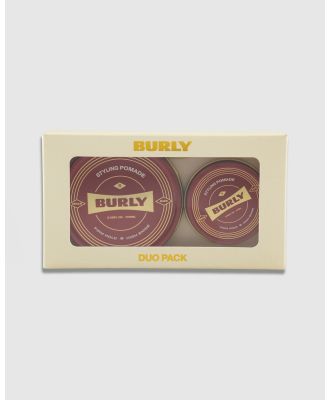 BURLY - DUO Pack   Styling Pomade   Water Based   High Shine   Firm Hold   Australian Made - Hair (Grey) DUO Pack - Styling Pomade - Water Based - High Shine - Firm Hold - Australian Made