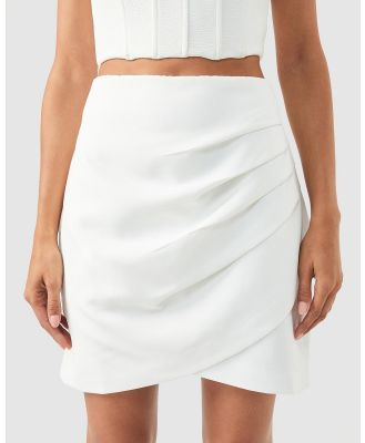 BWLDR - Olivier Mini Skirt - Skirts (White) Olivier Mini Skirt
