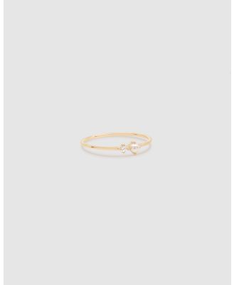 By Charlotte - 14k Gold Light of the Moon Ring - Jewellery (Gold) 14k Gold Light of the Moon Ring