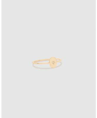 By Charlotte - 14k Gold Shine Your Light Ring - Jewellery (Gold) 14k Gold Shine Your Light Ring