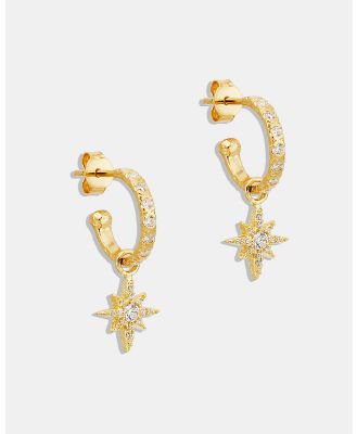 By Charlotte - Gold Dancing In Starlight Hoops - Jewellery (Gold) Gold Dancing In Starlight Hoops