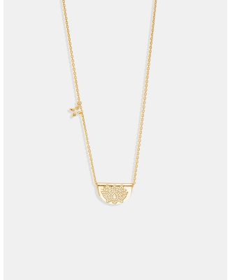 By Charlotte - Gold Live in Light Lotus Necklace - Jewellery (Gold) Gold Live in Light Lotus Necklace