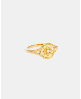 By Charlotte - Gold Live in Love Ring - Jewellery (Gold) Gold Live in Love Ring