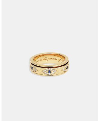 By Charlotte - Gold Trust Spinning Meditation Ring - Jewellery (Gold) Gold Trust Spinning Meditation Ring